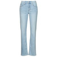Clothing Women straight jeans Levi's 724 HIGH RISE STRAIGHT Lightweight Cool / Bright / In / Blue