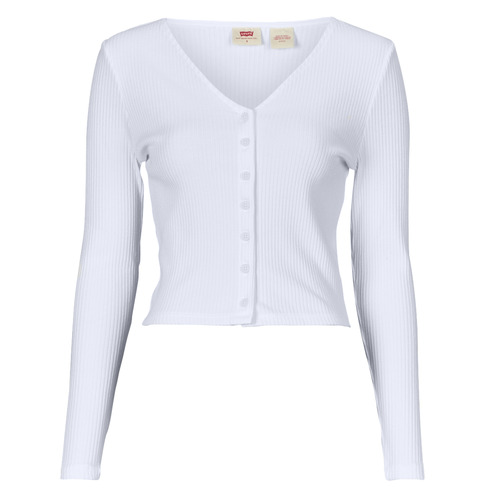 Clothing Women Long sleeved shirts Levi's MONICA LS White