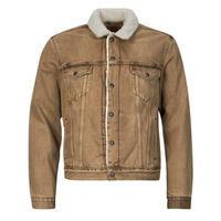 Clothing Men Denim jackets Levi's TYPE 3 SHERPA TRUCKER Beige / Sherpa