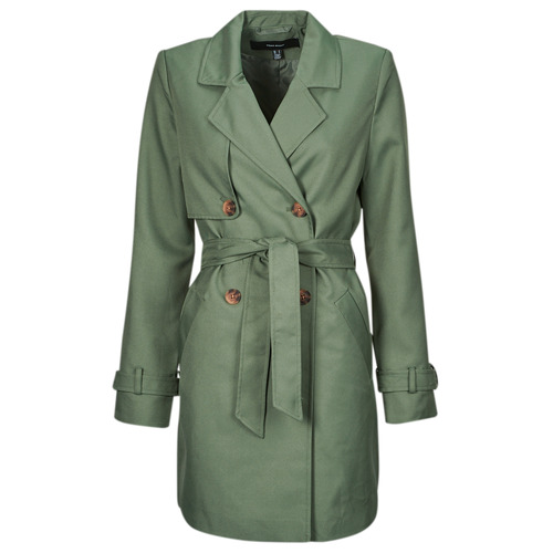Clothing Women Trench coats Vero Moda VMCELESTE Green