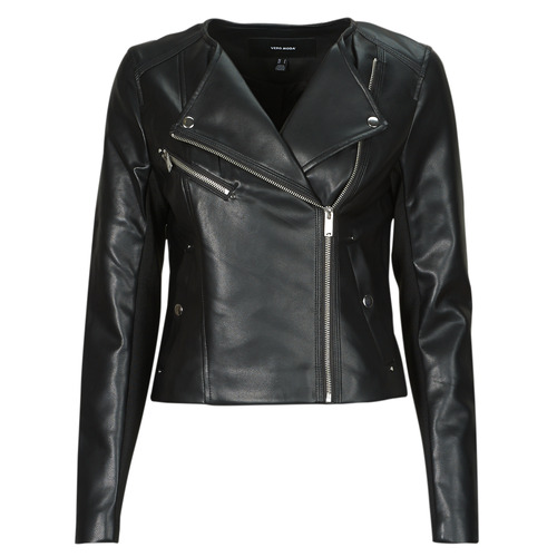 Clothing Women Leather jackets / Imitation le Vero Moda VMRILEY Black