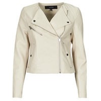 Clothing Women Leather jackets / Imitation le Vero Moda VMRILEY Beige