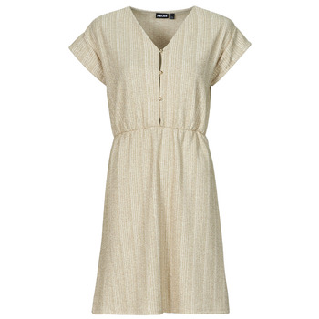 Clothing Women Short Dresses Pieces PCMYNNE Beige / Gold
