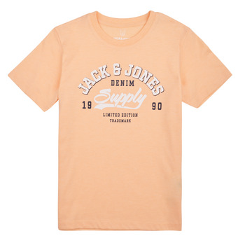 Clothing Boy short-sleeved t-shirts Jack & Jones JJELOGO TEE SS NECK 2 COL 23/24 NOOS JNR Orange