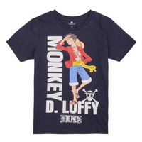 Clothing Boy short-sleeved t-shirts Name it NKMNATE ONEPIECE SS TOP BOX  VDE Marine