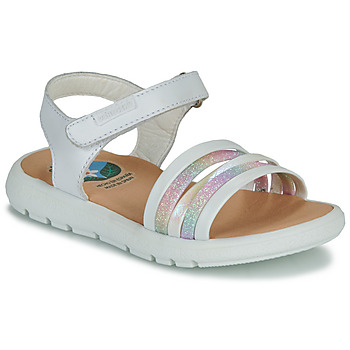 Shoes Girl Sandals Pablosky  White / Multicolour