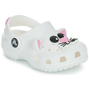 Shoes Children Clogs Crocs Classic IAM Cat Clog T White