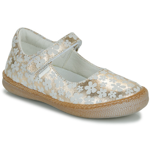 Shoes Girl Ballerinas Primigi SPORT TRE.FEMM. White / Gold