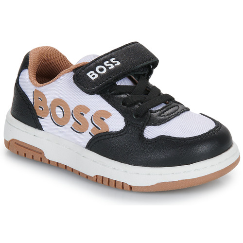 Shoes Boy Low top trainers BOSS CASUAL J50875 Black