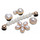 Accessorie Accessories Crocs Dainty Pearl Jewelry 5 Pack White / Gold