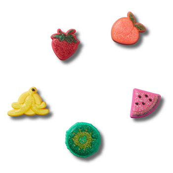 Crocs Sparkle Glitter Fruits 5 Pack Multicolour