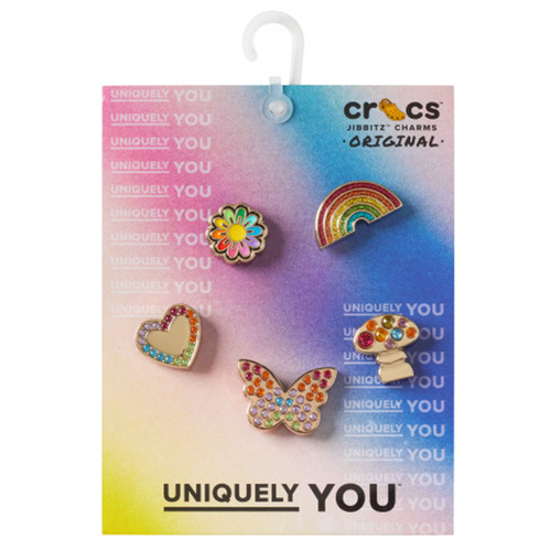 Accessorie Accessories Crocs Rainbow Elvtd Festival 5 Pack Gold / Multicolour