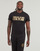 Clothing Men short-sleeved t-shirts Versace Jeans Couture 76GAHT00 Black / Gold