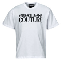 Clothing Men short-sleeved t-shirts Versace Jeans Couture 76GAHG01 White