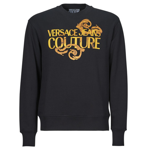 Clothing Men sweaters Versace Jeans Couture 76GAIG01 Black / Gold
