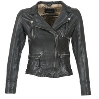 Clothing Women Leather jackets / Imitation le Oakwood CAMERA Black