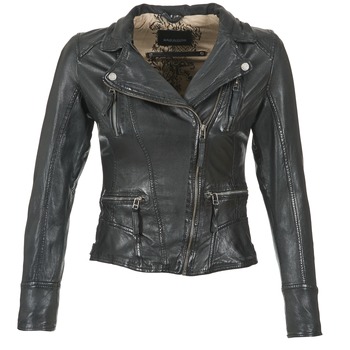 material Women Leather jackets / Imitation le Oakwood CAMERA Black