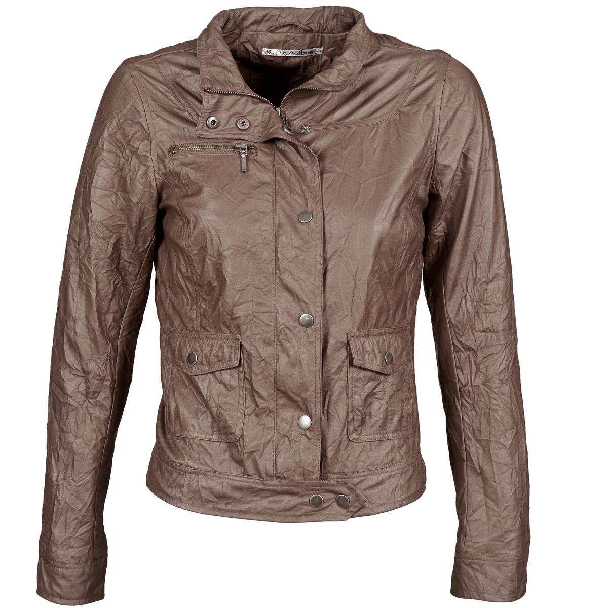 Clothing Women Leather jackets / Imitation le DDP GIRUP Brown