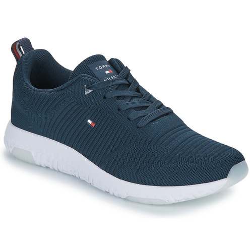 Shoes Men Low top trainers Tommy Hilfiger CORPORATE KNIT RIB RUNNER Marine