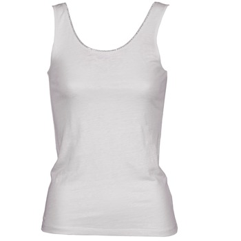 material Women Tops / Sleeveless T-shirts Majestic 701 White