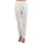 Clothing Women 5-pocket trousers Manoush FLOWER BADGE White