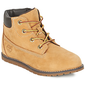 Shoes Children Mid boots Timberland POKEY PINE 6IN BOOT WITH Wheat