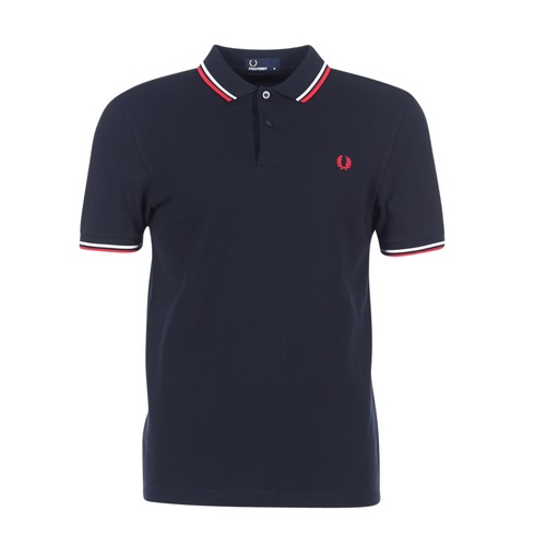 puur Het strand Gelijkwaardig Fred Perry SLIM FIT TWIN TIPPED Marine - Free delivery | Spartoo NET ! -  Clothing short-sleeved polo shirts Men USD/$99.50