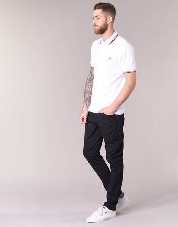 Fred Perry SLIM FIT TWIN TIPPED White / Red