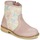 Shoes Girl Mid boots Citrouille et Compagnie OUGAMO LIBERTY Pink / Flowercolor