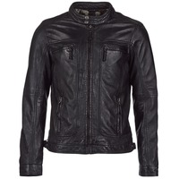 Clothing Men Leather jackets / Imitation le Oakwood CASEY Black