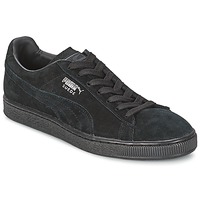 Shoes Low top trainers Puma SUEDE CLASSIC Black / Grey