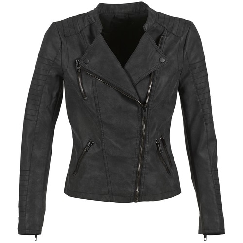 Carry Onderhoudbaar Pedagogie Only AVA Black - Free delivery | Spartoo NET ! - material Leather jackets /  Imitation le Women USD/$56.50