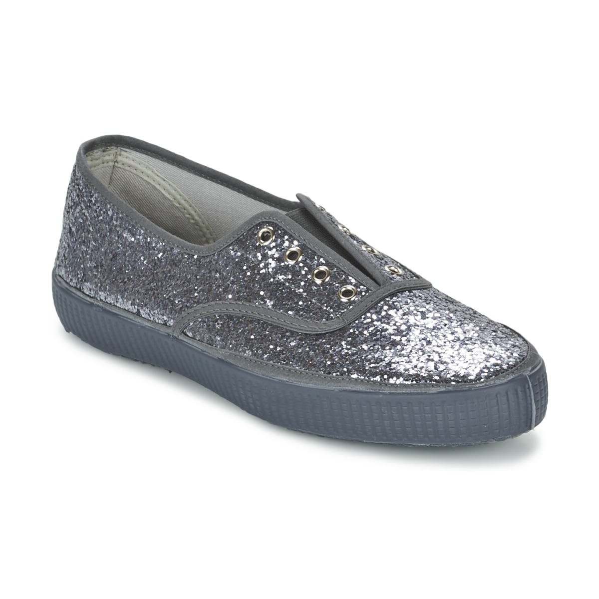 Shoes Women Low top trainers Chipie JOSS GLITTER Anthracite