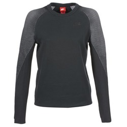 material Women sweaters Nike TECH FLEECE CREW Black
