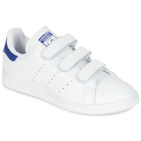 Shoes Low top trainers adidas Originals STAN SMITH CF White / Blue