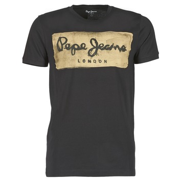 material Men short-sleeved t-shirts Pepe jeans CHARING Black