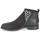 Shoes Women Mid boots Meline VELOURS NERO PLUME NERO Black / White