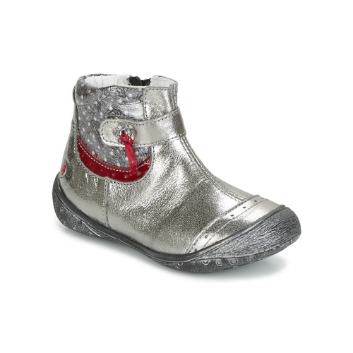 Shoes Girl Mid boots GBB NYMPHE Grey / Printed