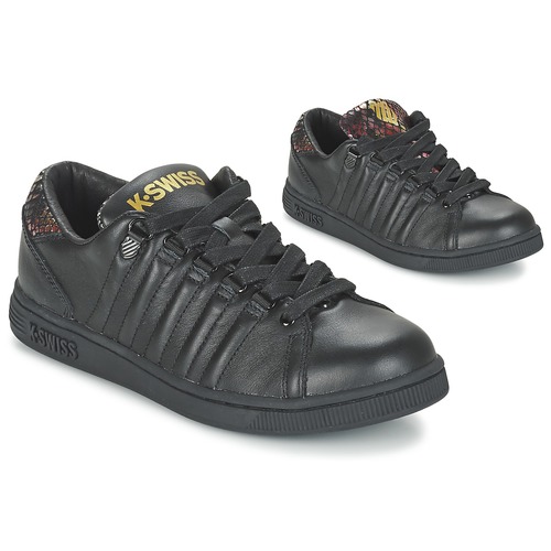 collegegeld Knuppel Microbe K-Swiss LOZAN TONGUE TWISTER Black / Gold - Free delivery | Spartoo NET ! -  Shoes Low top trainers Women USD/$86.80