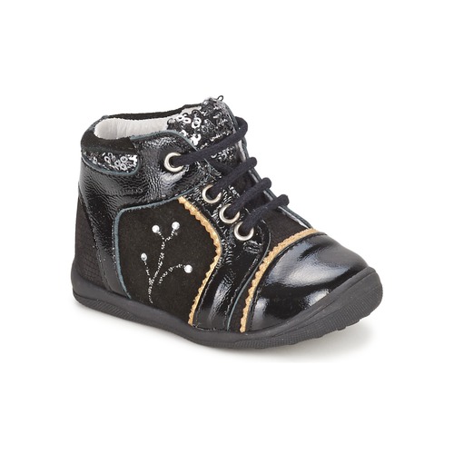 Shoes Girl Mid boots Catimini CALINE Black / Dpf / Gluck