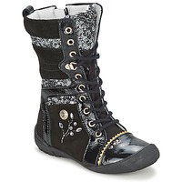 Shoes Girl Mid boots Catimini CYLENE Black / Dpf