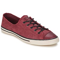 Shoes Women Low top trainers Converse Chuck Taylor All Star FANCY LEATHER OX Bordeaux