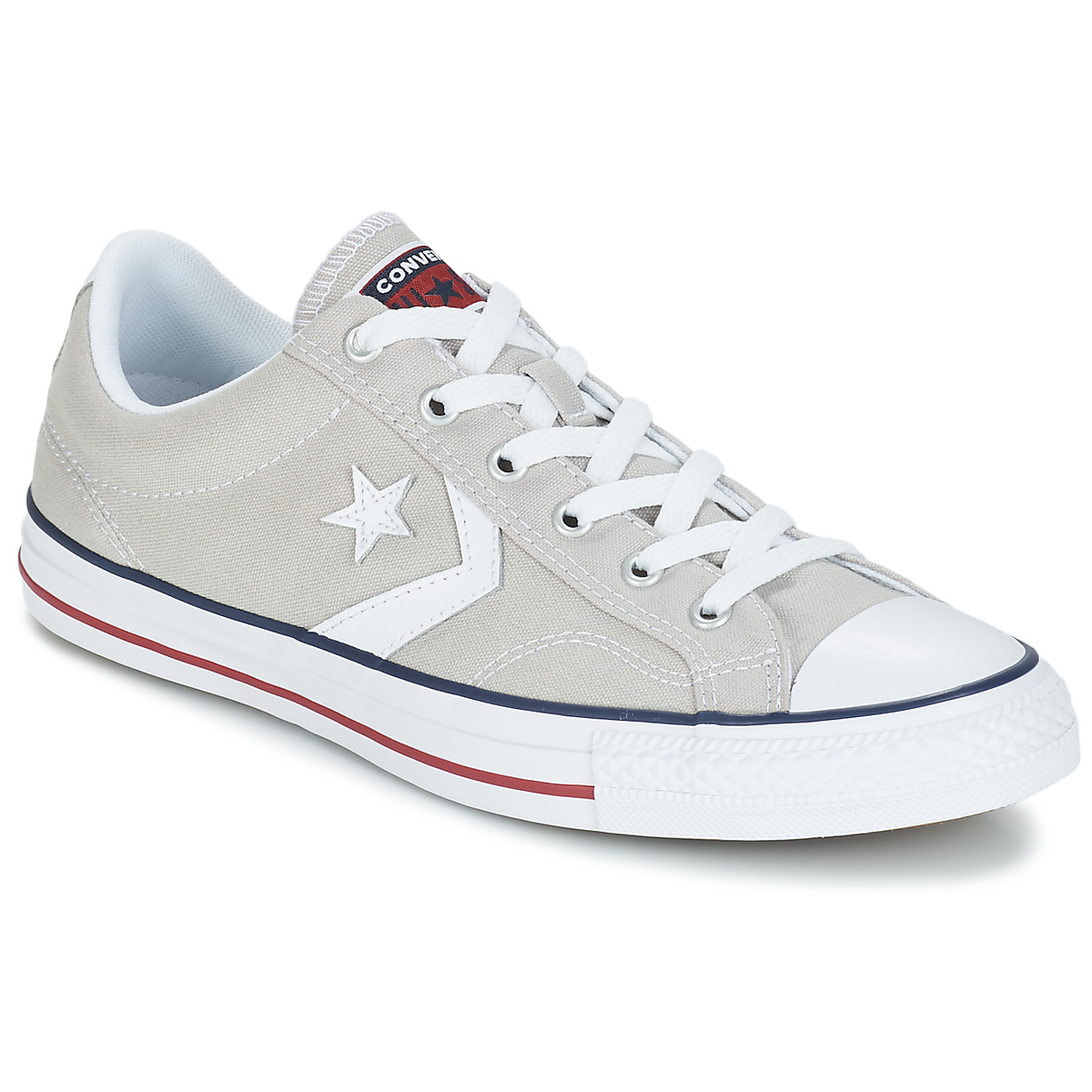 Converse STAR PLAYER CORE CANVAS OX Grey / Clear / White - Free delivery |  Spartoo NET ! - Shoes Low top trainers Men USD/$76.00