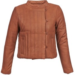 material Women Leather jackets / Imitation le Antik Batik YOANN Cognac