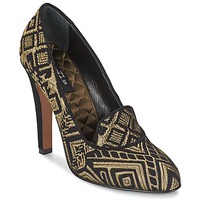 Shoes Women Court shoes Etro 3055 Black / Gold
