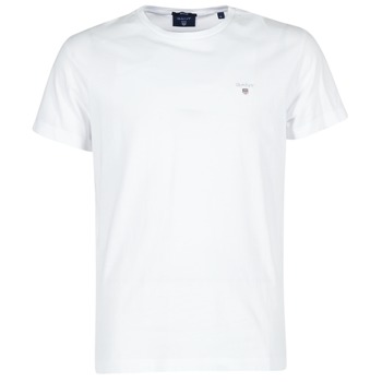 material Men short-sleeved t-shirts Gant THE ORIGINAL T-SHIRT White