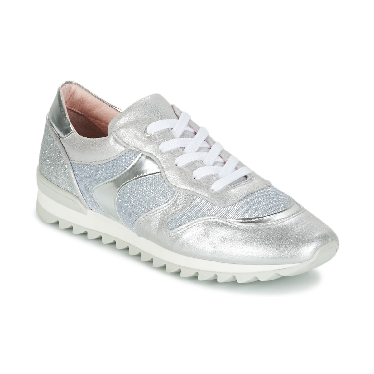 Shoes Girl Low top trainers Unisa DAYTONA Silver