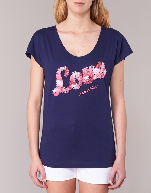Clothing Women short-sleeved t-shirts Love Moschino W4G4127 Blue NG9047