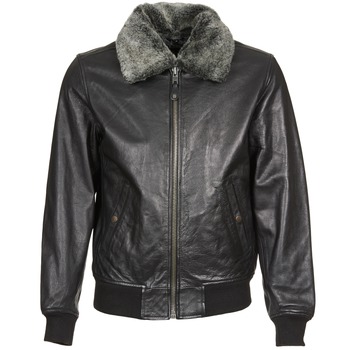 material Men Leather jackets / Imitation le Schott FELIATO Black