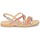 Shoes Girl Sandals Citrouille et Compagnie GENTOU Pink / Silver
